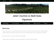 Tablet Screenshot of juliencourtois.com